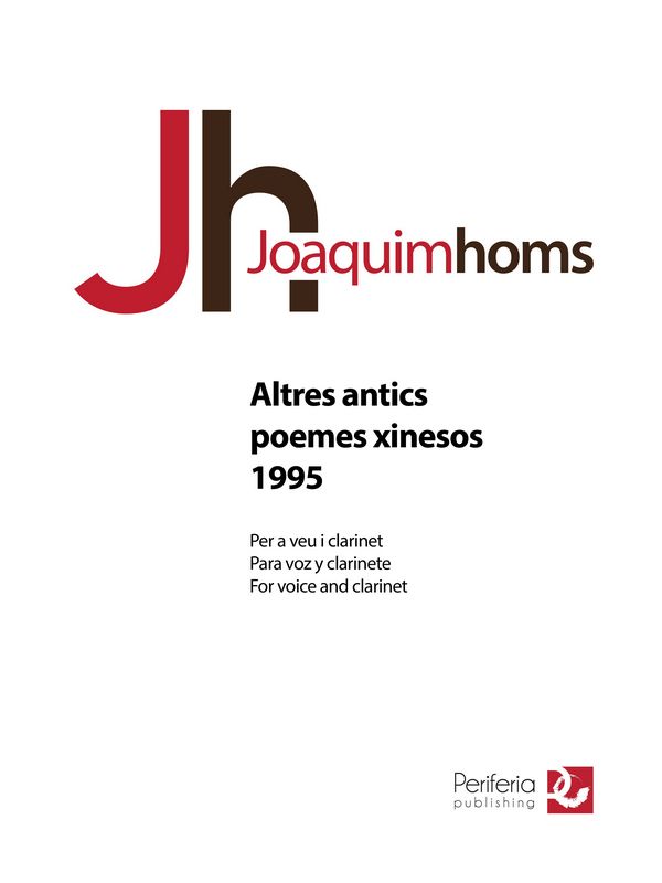 Homs, Joaquim, Altres antics poemes xinesos - 1995