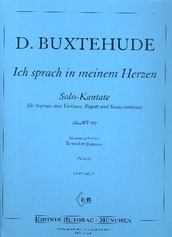 Ich sprach in meinem Herzen BuxWV49
