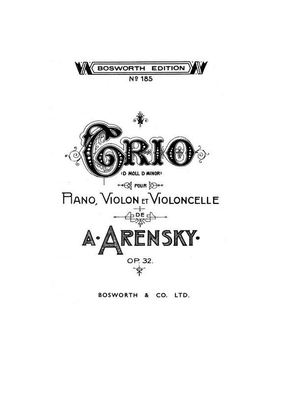 Trio  in d Minor no.1 op.32