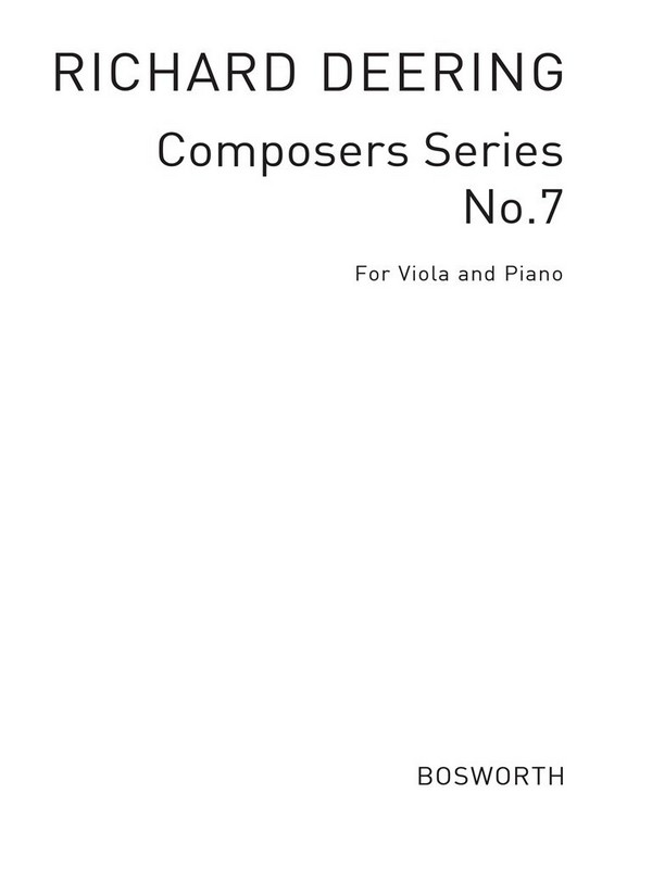 Composer Series 7: First Collection For Viola And Piano