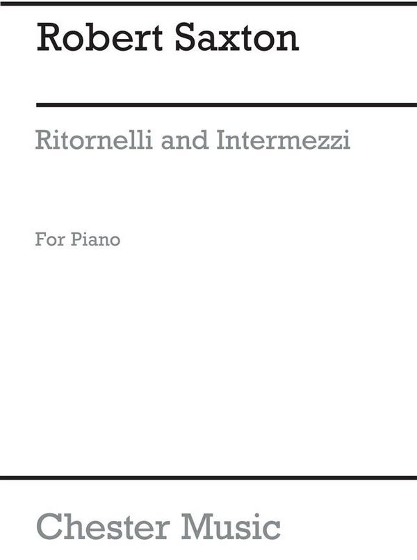 Ritornelli and Intermezzi