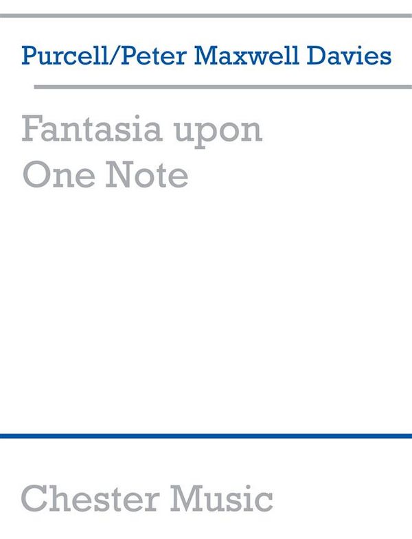 Fantasia Upon One Note
