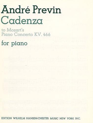 W.A. Mozart/Andre Previn: Cadenza (Third Movement - Piano Concerto In