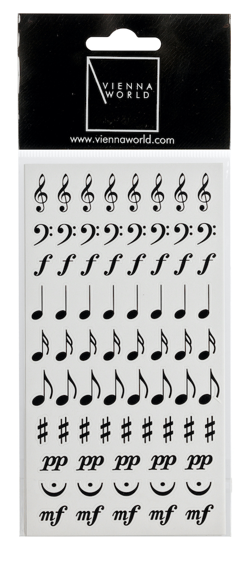 Sticker Notenzeichen (2 Blatt)