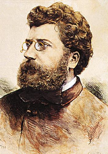 Postkarte Bizet