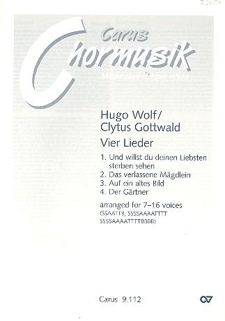 4 Lieder für 7-16 Stimmen (gem Chor)