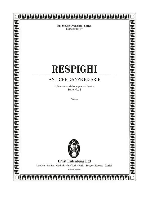 Respighi, Ottorino, Antiche Danze ed Arie Nr. 1