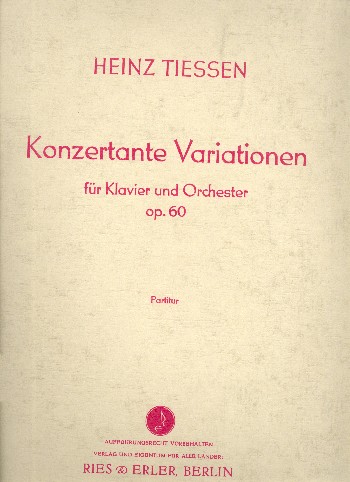 Konzertante Variationen op.60