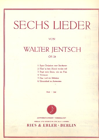 6 Lieder op.24