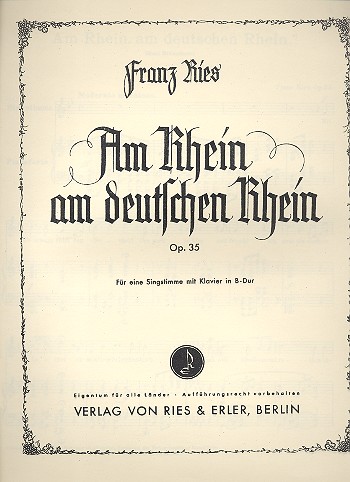 Am Rhein am deutschen Rhein op.35