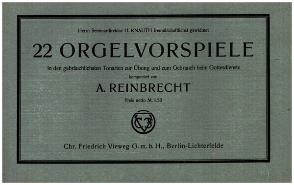 22 Orgelvorspiele