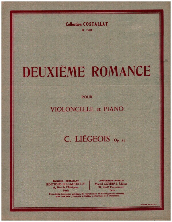 Deuxième Romance op.25 no.8