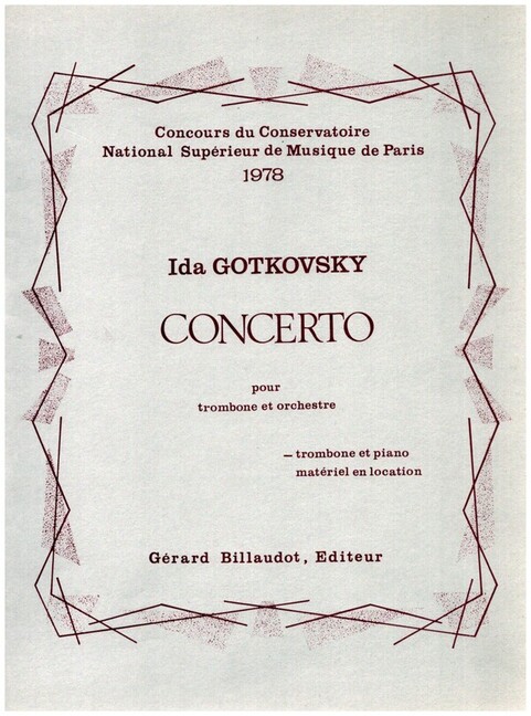 CONCERTO POUR TROMBONE ET ORCHESTRE