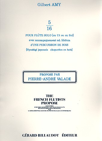 5/16 pour flûte en ut ou sol solo avec