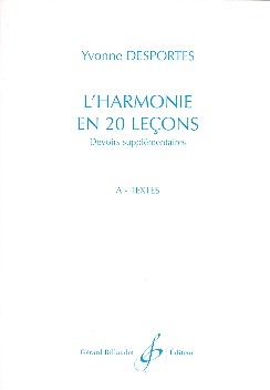 L'Harmonie en 20 lecons - devoirs supplémentaires