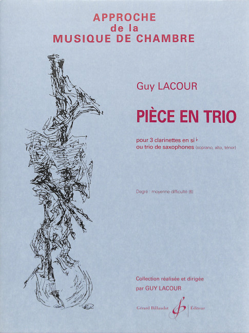 PIECE EN TRIO - 3 CLARINETTES EN SIB OU TRIO DE SAXOPHON