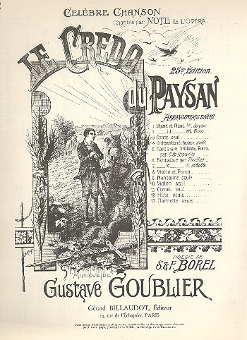 Le credo du paysan