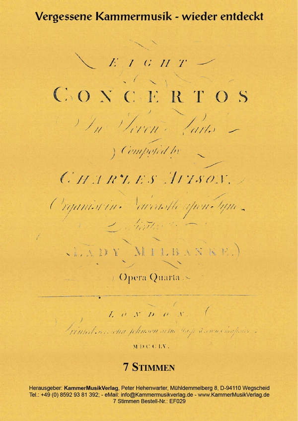 Concerti grossi in: d, A, D, g, B, G, D, c