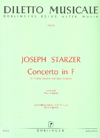 Konzert F-Dur für Violine, Streicher und Bc