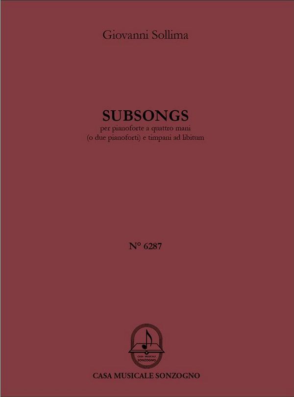 Subsongs für Klavier zu 4 Händen