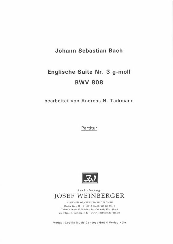 Englische Suite Nr.3 g-moll