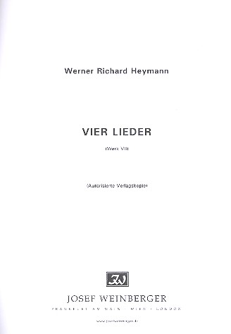 4 Lieder Werk8