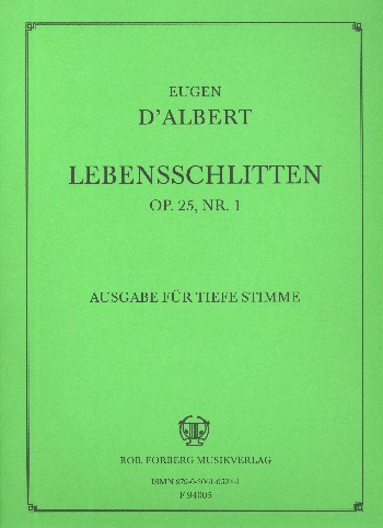 Lebensschlitten op. 25,1