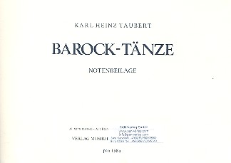 Barock-Tänze Notenbeilage