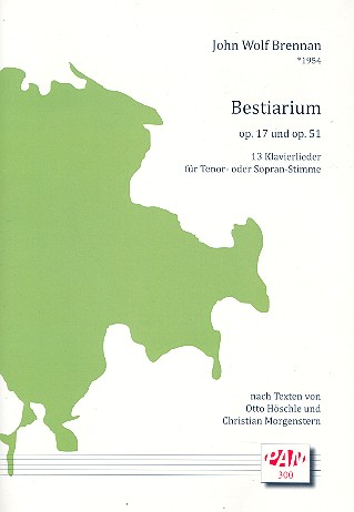 Bestiarium op.17 und op.51 für Tenor
