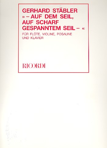 Auf dem Seil auf scharf gespanntem Seil