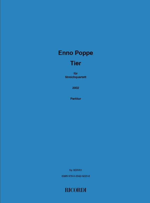 Enno Poppe Tier ( 2002 )