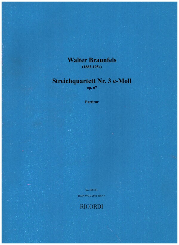 Streichquartett e-Moll Nr.3 op.67