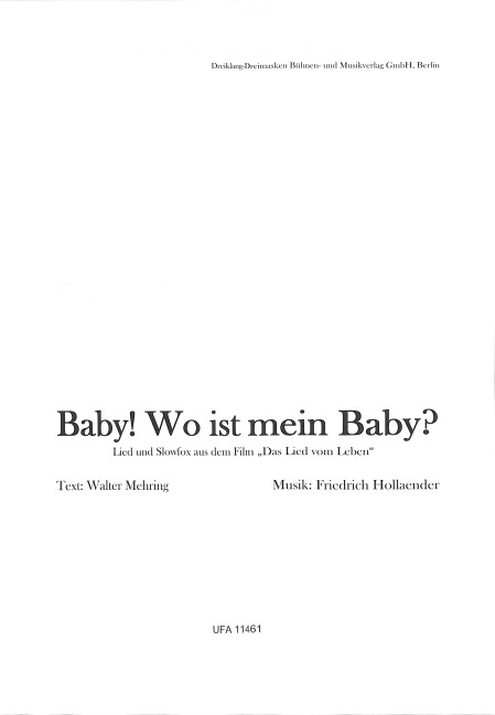 Baby! Wo ist mein Baby?