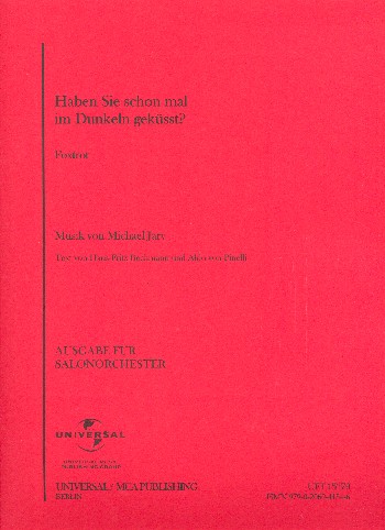 Haben Sie schon mal im Dunkeln geküsst