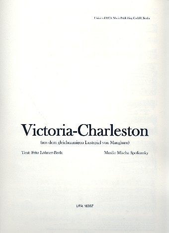 Victoria-Charleston: für Gesang und Klavier