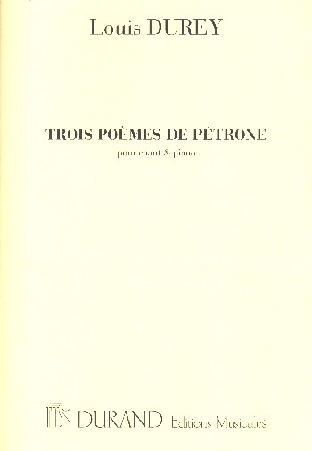3 Poèmes de Pétrone