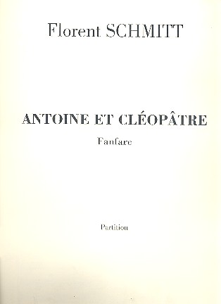 Fanfare d'Antoine et Cleopatre