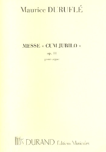 Messe cum jubilo op.11