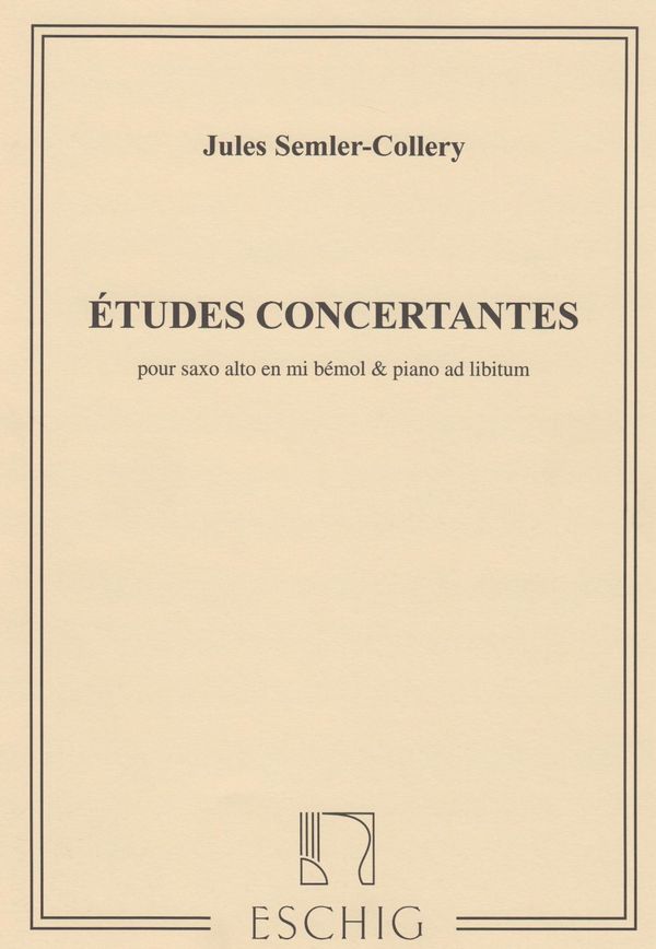 Études concertantes pour saxophone alto