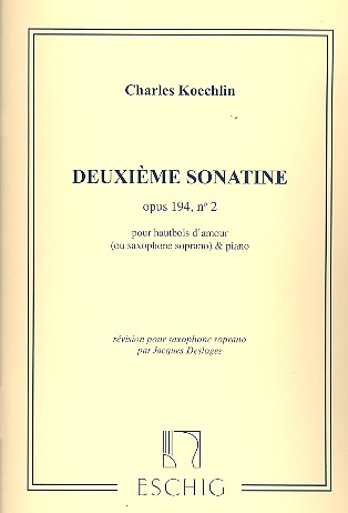Sonatine op.194,2 pour hautbois d'amour