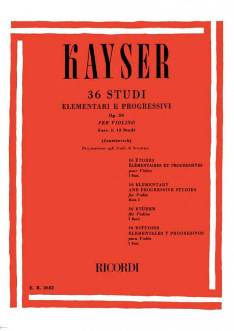 36 studi elementari e progressivi Op.20