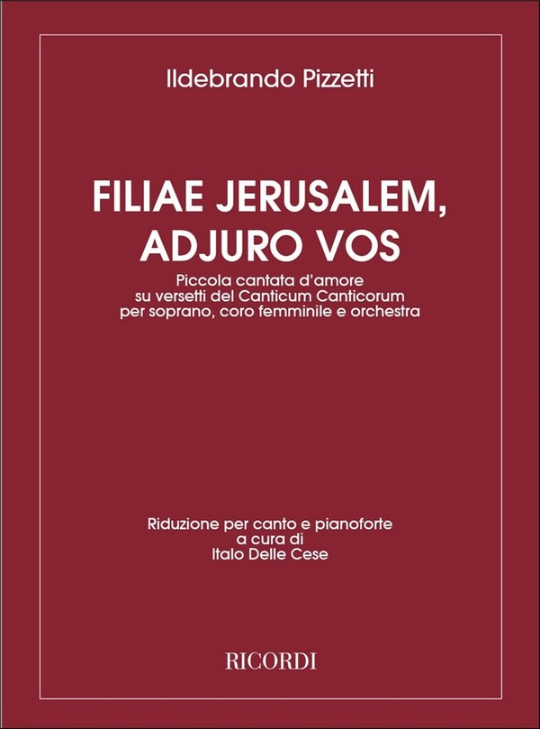 Filiae Jerusalem, Adjuro Vos