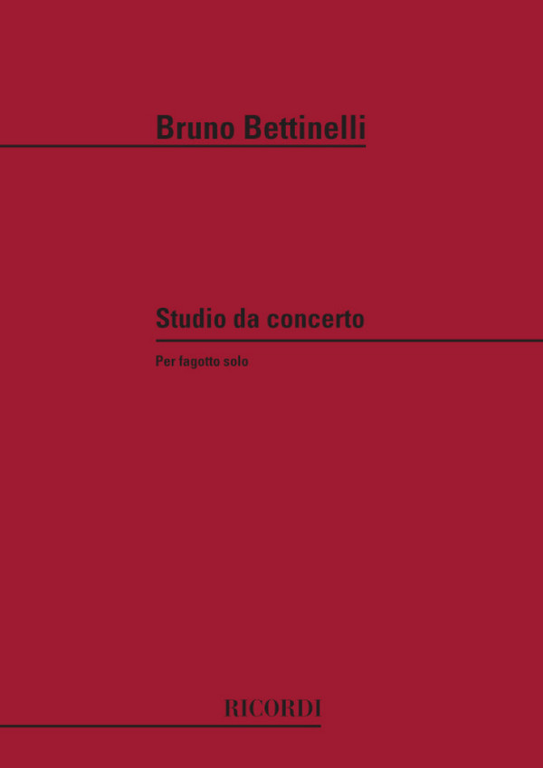 Studio da concerto per fagotto