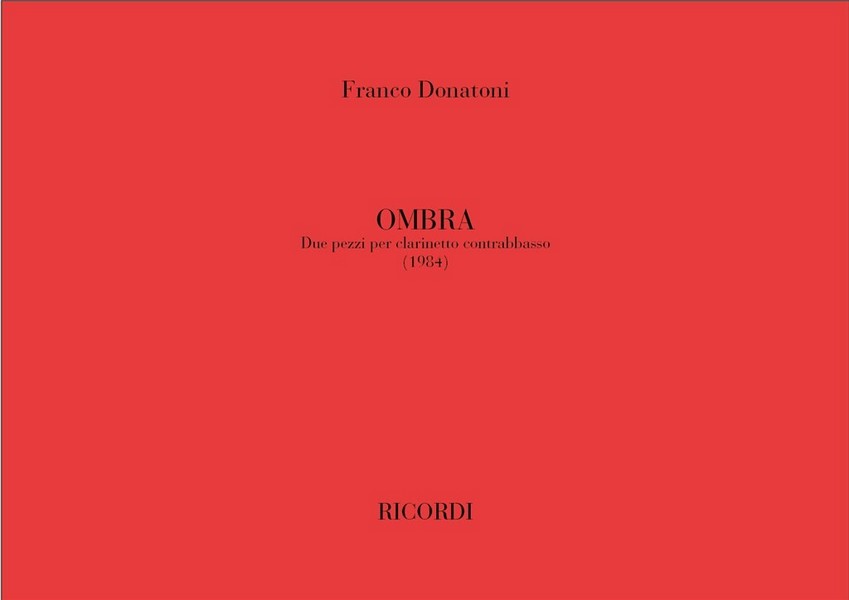 Ombra für Kontrabassklarinette