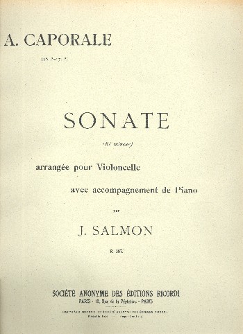 Sonate ré mineur