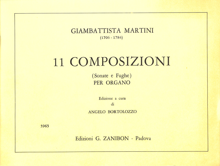 G.B. Martini Undici Composizioni (Sonate E Fughe)