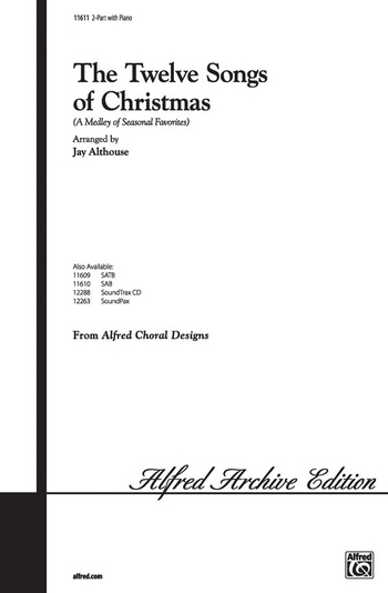 Althouse, Jay (arranger) Twelve Songs of Christmas (2 part/SSA)