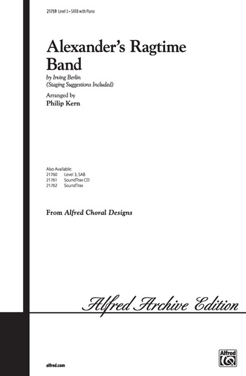 Kern, Philip Alexander's Ragtime Band (SATB)
