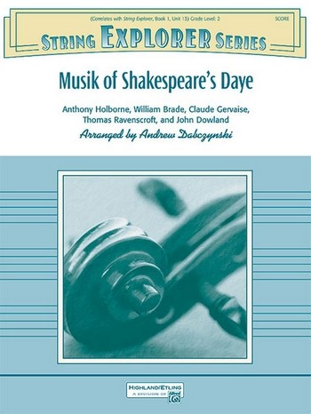 arr. Dabczynski, Andy Musik of Shakespeare's Daye (str orch)