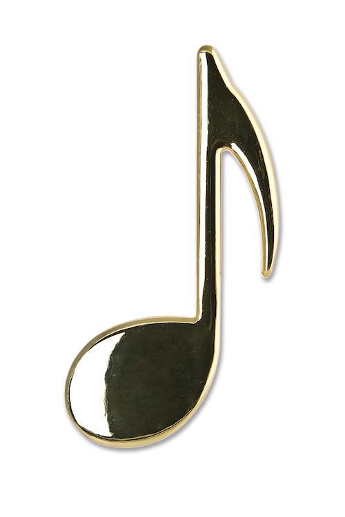Achtelnote gold magnetisch
